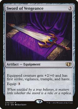 2014 Magic the Gathering Commander 2014 #276 Sword of Vengeance Front