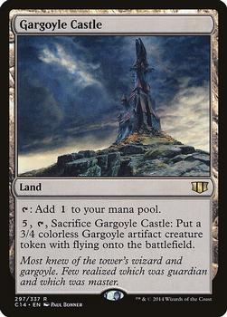 2014 Magic the Gathering Commander 2014 #297 Gargoyle Castle Front
