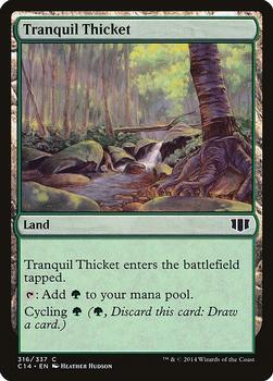 2014 Magic the Gathering Commander 2014 #316 Tranquil Thicket Front