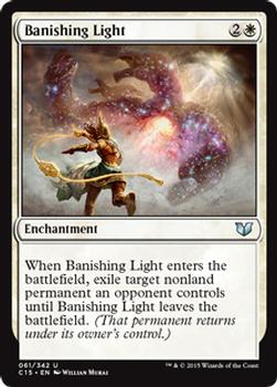 2015 Magic the Gathering Commander 2015 #61 Banishing Light Front