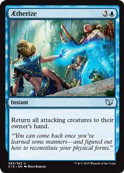 2015 Magic the Gathering Commander 2015 #85 Ætherize Front