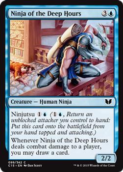2015 Magic the Gathering Commander 2015 #99 Ninja of the Deep Hours Front