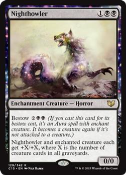 2015 Magic the Gathering Commander 2015 #129 Nighthowler Front