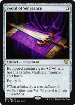2015 Magic the Gathering Commander 2015 #272 Sword of Vengeance Front