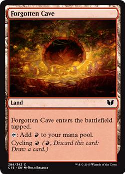 2015 Magic the Gathering Commander 2015 #284 Forgotten Cave Front