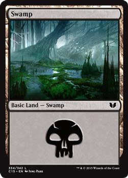 2015 Magic the Gathering Commander 2015 #334 Swamp Front
