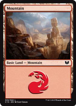 2015 Magic the Gathering Commander 2015 #335 Mountain Front