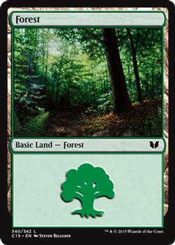 2015 Magic the Gathering Commander 2015 #340 Forest Front