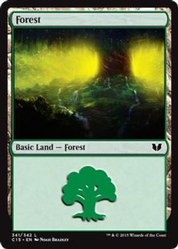 2015 Magic the Gathering Commander 2015 #341 Forest Front