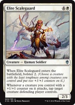 2016 Magic the Gathering Commander #65 Elite Scaleguard Front