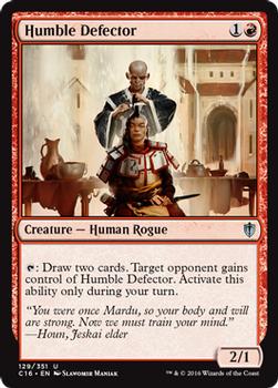 2016 Magic the Gathering Commander #129 Humble Defector Front