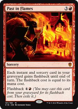 2016 Magic the Gathering Commander #131 Past in Flames Front