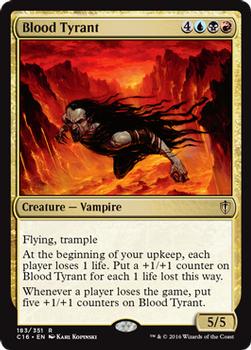 2016 Magic the Gathering Commander #183 Blood Tyrant Front