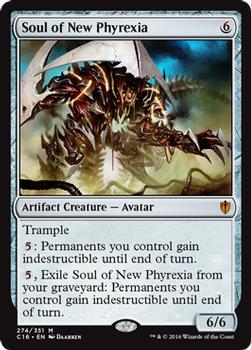 2016 Magic the Gathering Commander #274 Soul of New Phyrexia Front