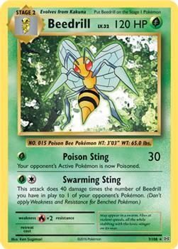 2016 Pokemon XY Evolutions #7/108 Beedrill Front