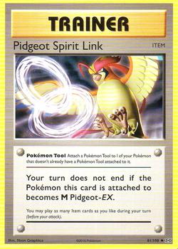 2016 Pokemon XY Evolutions #81/108 Pidgeot Spirit Link Front