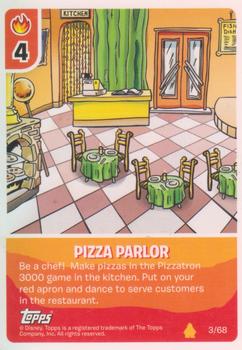 2009 Topps Club Penguin Card-Jitsu Fire #3 Pizza Parlor Front