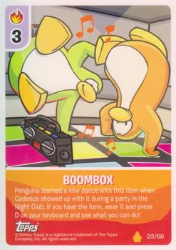 2009 Topps Club Penguin Card-Jitsu Fire #23 Boombox Front