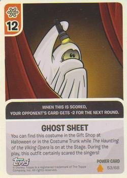 2009 Topps Club Penguin Card-Jitsu Fire #53 Ghost Sheet Front