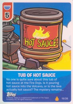 2010 Topps Club Penguin Card Jitsu Fire Expansion Deck #19 Tub of Hot Sauce Front