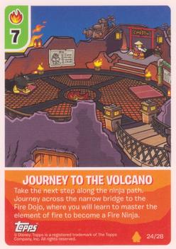 2010 Topps Club Penguin Card Jitsu Fire Expansion Deck #24 Journey to the Volcano Front