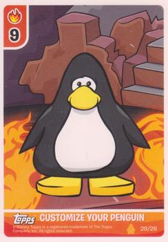 Porta Cards Vazio Club Penguin Desafio Ninja Fogo Cards 2013 Topps