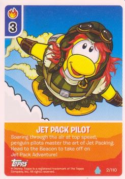 2010 Topps Club Penguin Card-Jitsu Water #2 Jet Pack Pilot Front