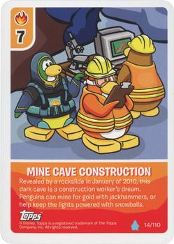 2010 Topps Club Penguin Card-Jitsu Water #14 Mine Cave Construction Front