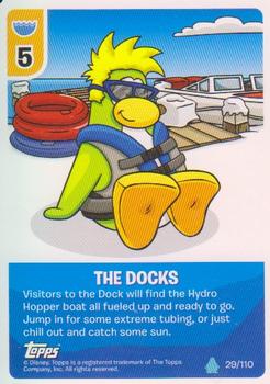 2010 Topps Club Penguin Card-Jitsu Water #29 The Docks Front
