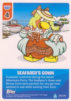 2010 Topps Club Penguin Card-Jitsu Water #35 Seafarer's Gown Front