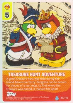 2010 Topps Club Penguin Card-Jitsu Water #45 Treasure Hunt Adventure Front