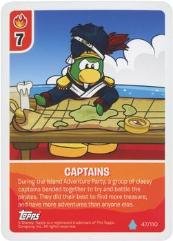 2010 Topps Club Penguin Card-Jitsu Water #47 Captains Front