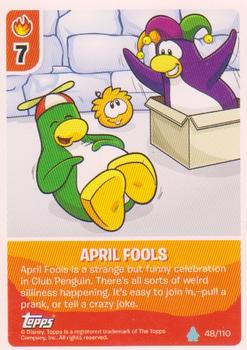 2010 Topps Club Penguin Card-Jitsu Water #48 April Fools Front