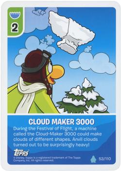 2010 Topps Club Penguin Card-Jitsu Water #53 Cloud Maker 3000 Front