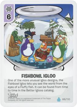 2010 Topps Club Penguin Card-Jitsu Water #66 Fishbowl Igloo Front