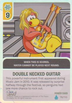 2010 Topps Club Penguin Card-Jitsu Water #76 Double Necked Guitar Front