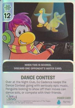 2010 Topps Club Penguin Card-Jitsu Water #79 Dance Contest Front