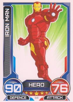 2014 Topps Marvel Hero Attax Series 3 #58 Iron Man Front