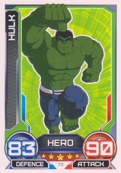 2014 Topps Marvel Hero Attax Series 3 #73 Hulk Front