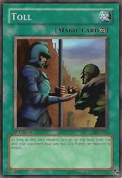 2002 Yu-Gi-Oh! Magic Ruler North American English 1st Edition  #MRL-034 Toll Front