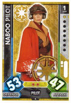 2017 Topps Star Wars Force Attax Universe #6 Naboo Pilot Front