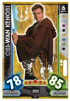 2017 Topps Star Wars Force Attax Universe #7 Obi-Wan Kenobi Front