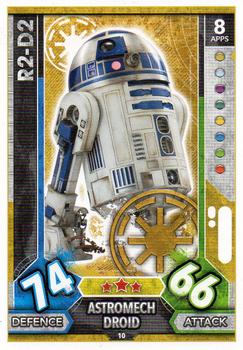 2017 Topps Star Wars Force Attax Universe #10 R2-D2 Front