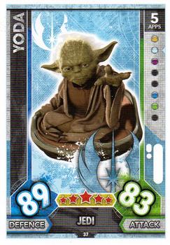 2017 Topps Star Wars Force Attax Universe #37 Yoda Front