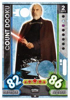 2017 Topps Star Wars Force Attax Universe #38 Count Dooku Front