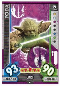 2017 Topps Star Wars Force Attax Universe #61 Yoda Front