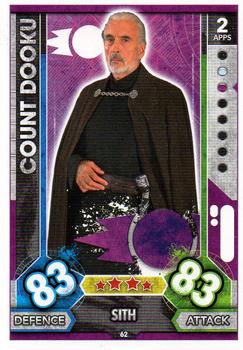 2017 Topps Star Wars Force Attax Universe #62 Count Dooku Front