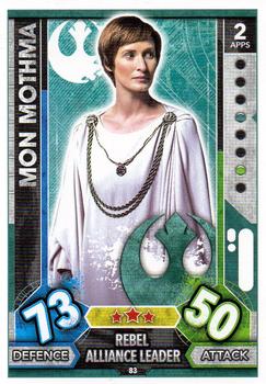 2017 Topps Star Wars Force Attax Universe #83 Mon Mothma Front