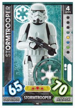 2017 Topps Star Wars Force Attax Universe #92 Stormtrooper Front