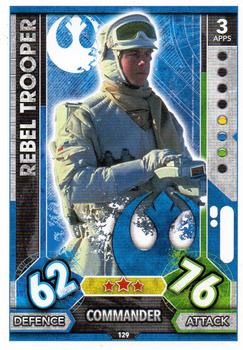 2017 Topps Star Wars Force Attax Universe #129 Rebel Trooper Front
